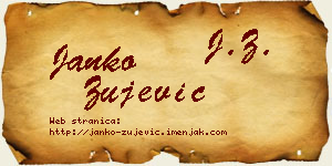 Janko Žujević vizit kartica
